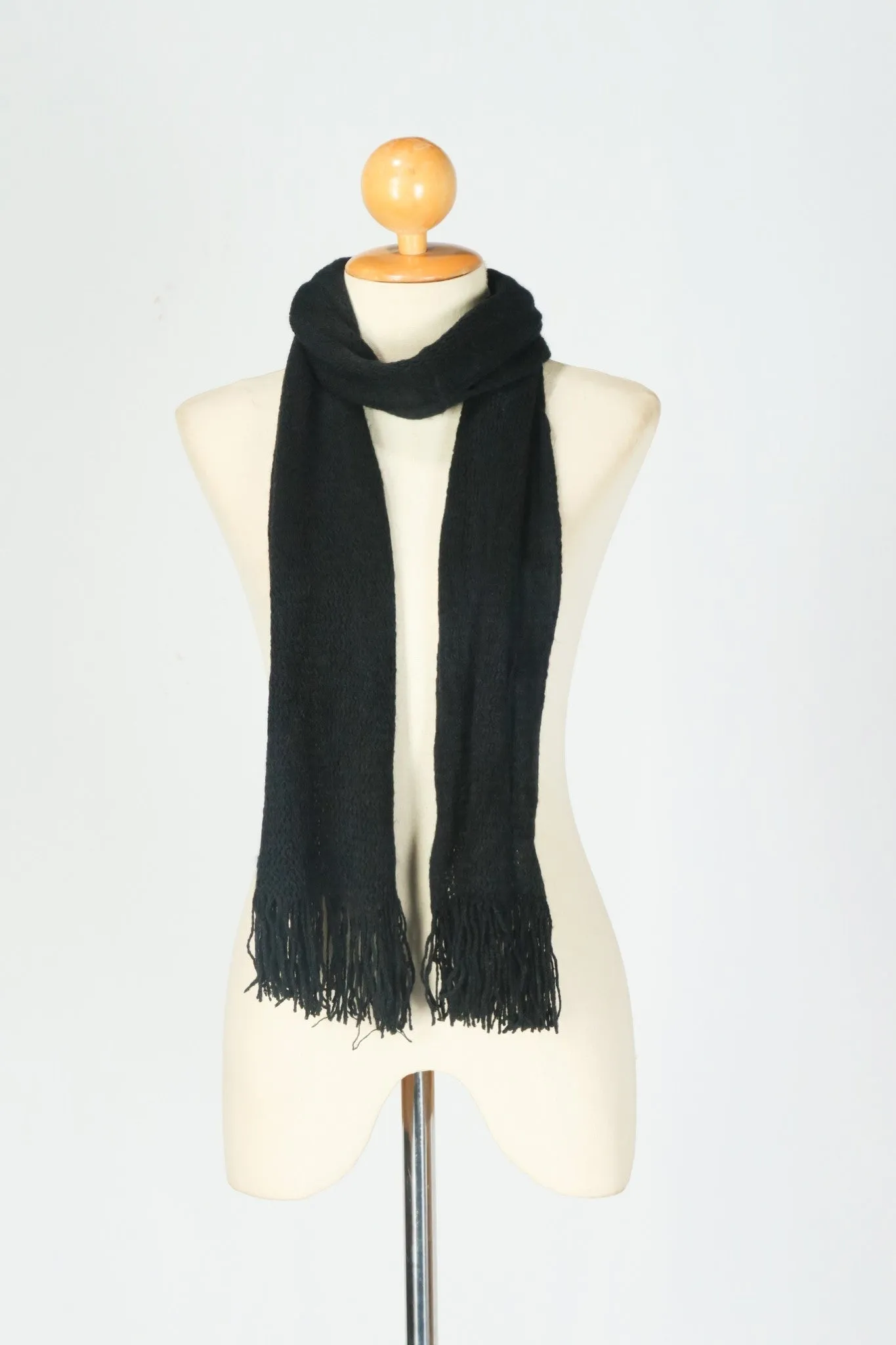 ผ้าพันคอไหมพรม - Solid Soft Shawl Scarf