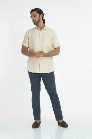 100% Hemp Shirt -  Beige