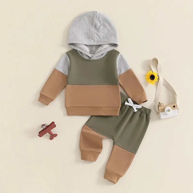 2pcs Long Sleeve Hoodies Sweatshirts Set