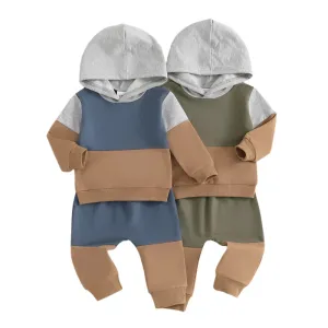 2pcs Long Sleeve Hoodies Sweatshirts Set