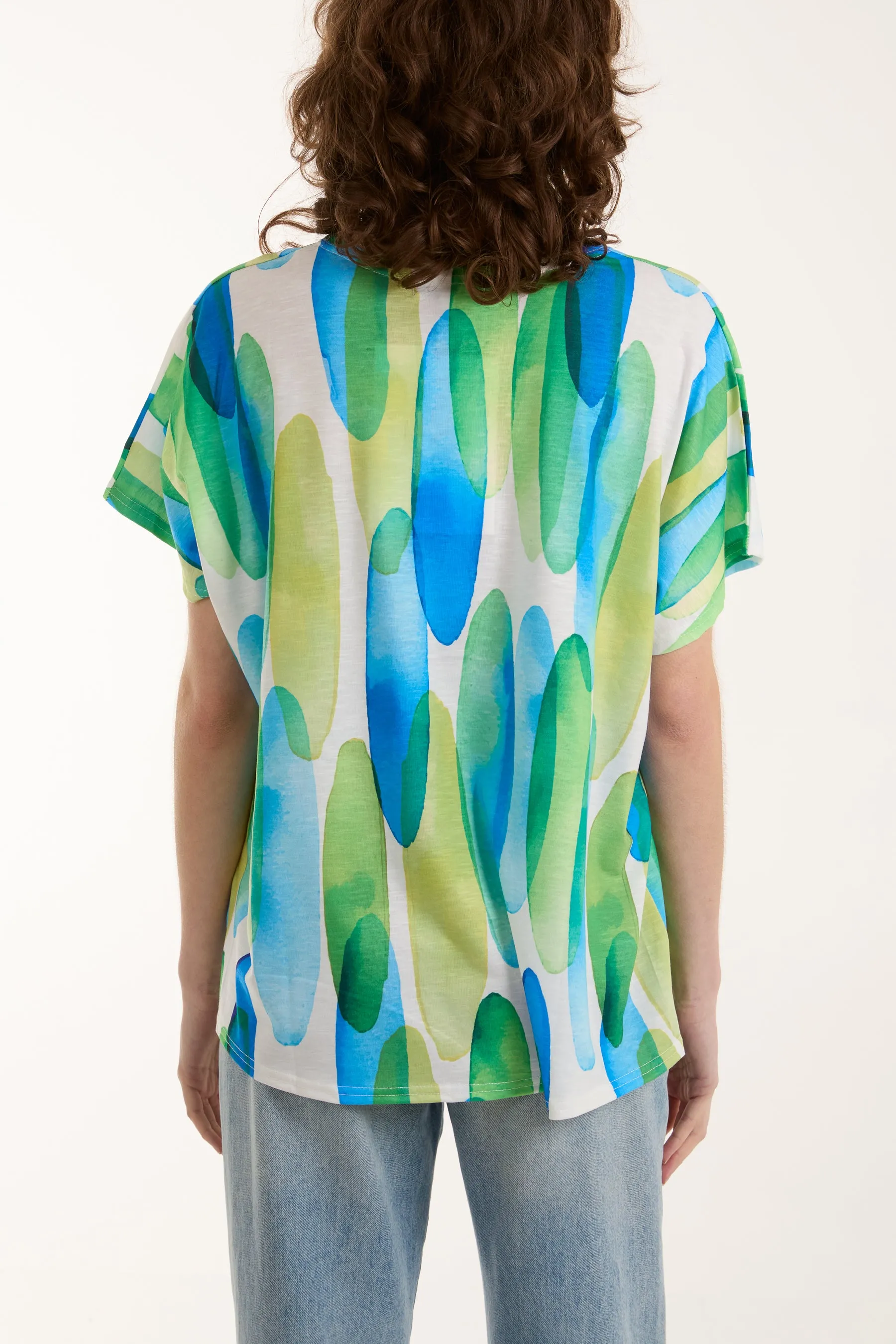 Abstract Circle Print Tee