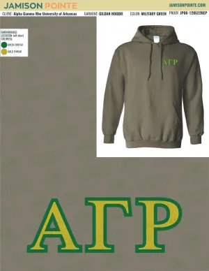 Alpha Gamma Rho University of Arkansas Winter Hoodies