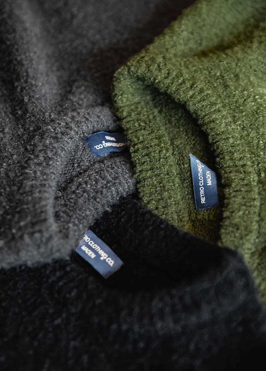 American Retro Three-Dimensional Circle Yarn Warm Men's Sweater