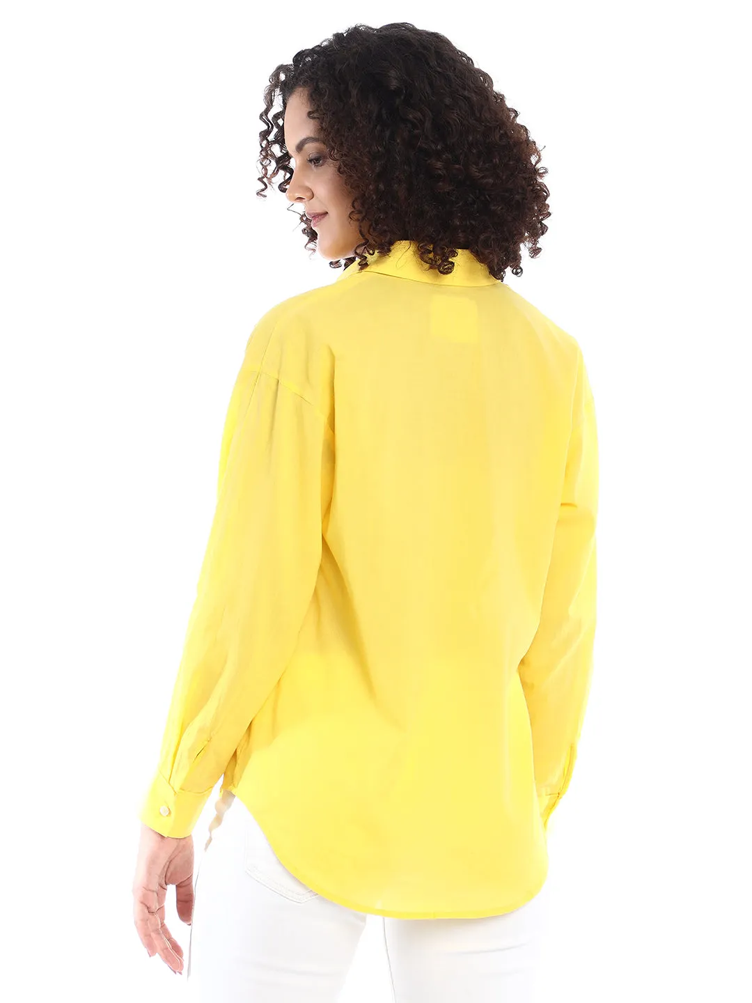 Bali Bright Yellow Stylish Casual Cotton Shirt