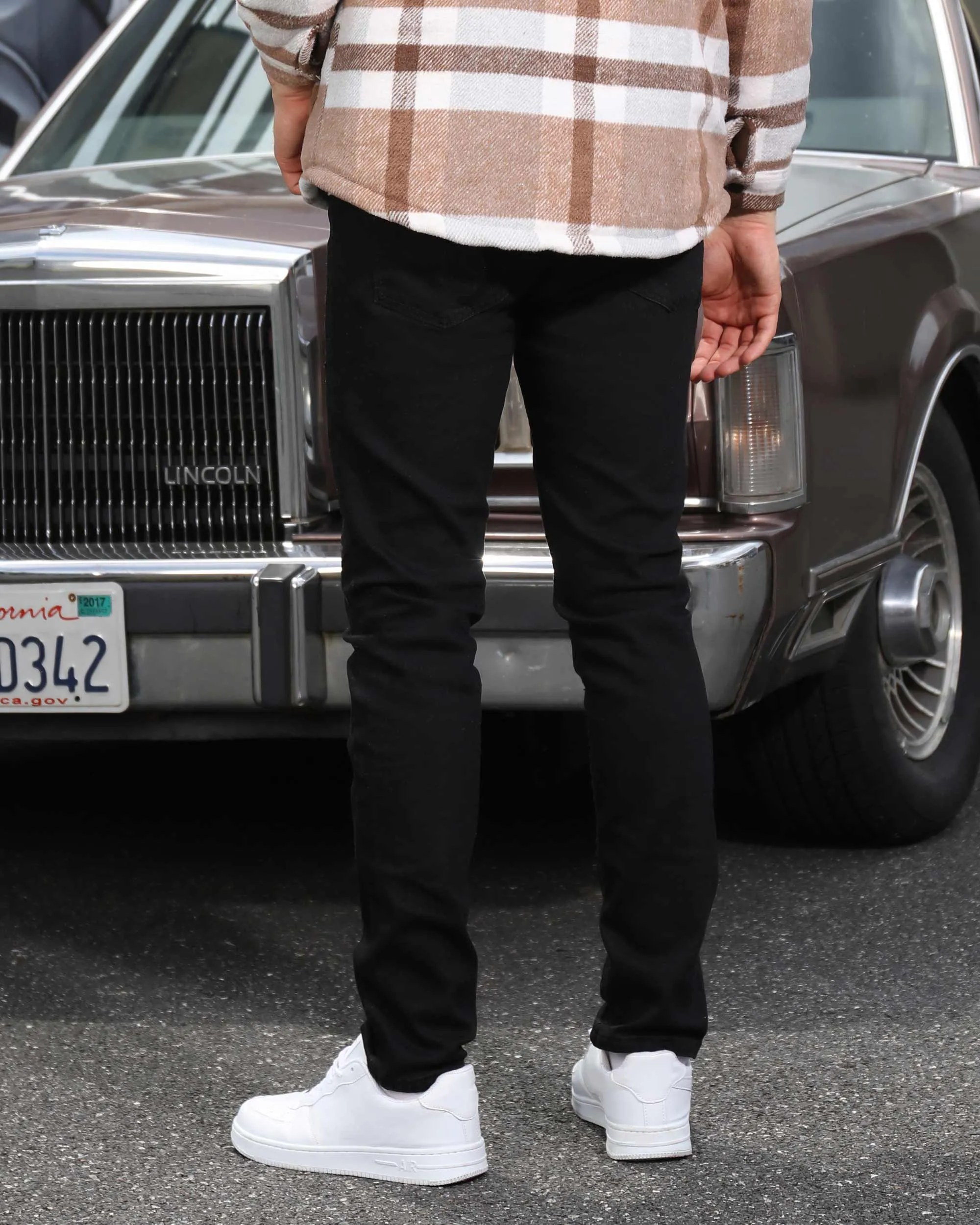 Black Jeans with Straight Leg & Star Patch