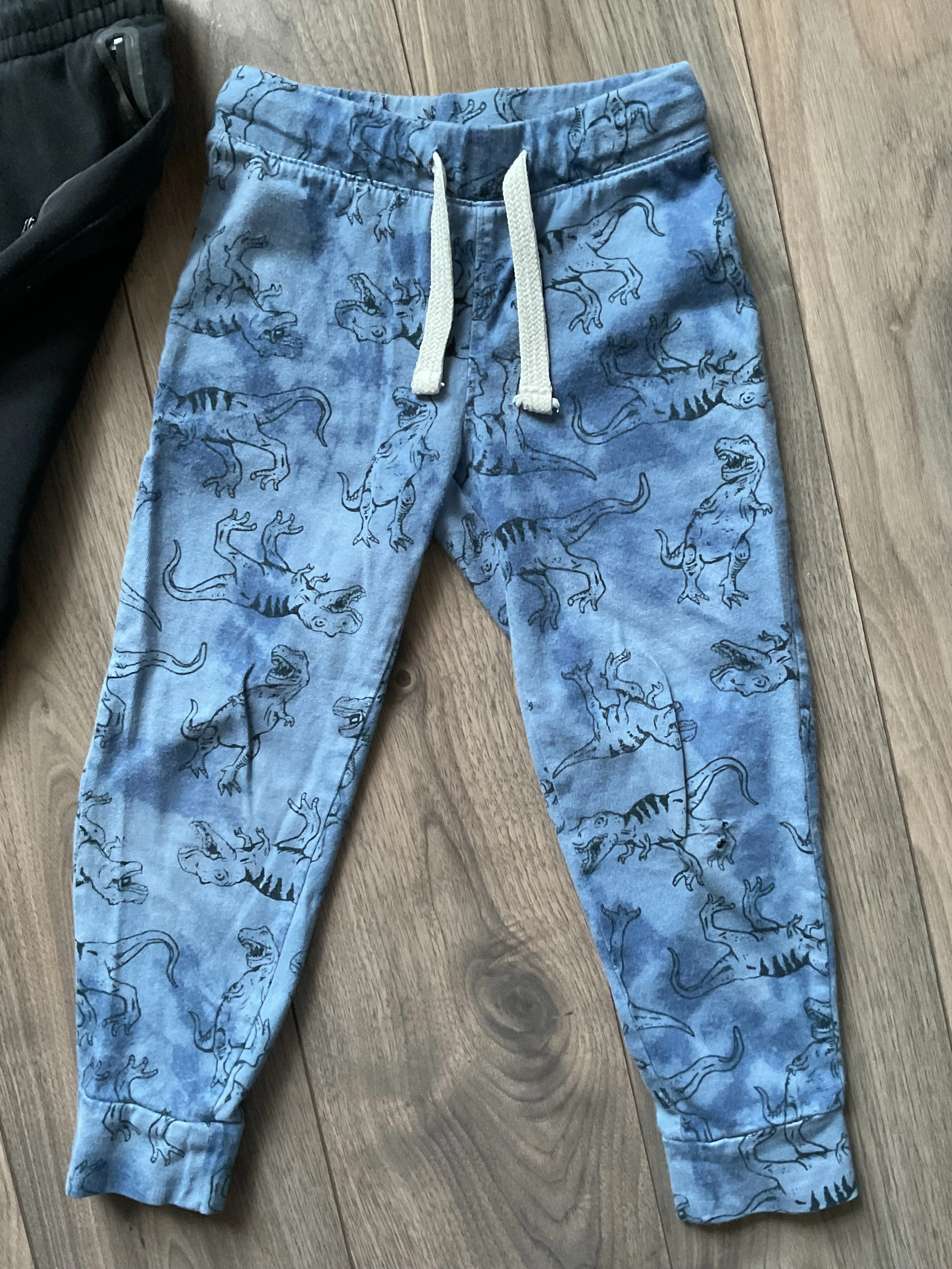 Boys Pants Size 4, Bundle of 4, Black, Grey and Blue, Kids 4/4T