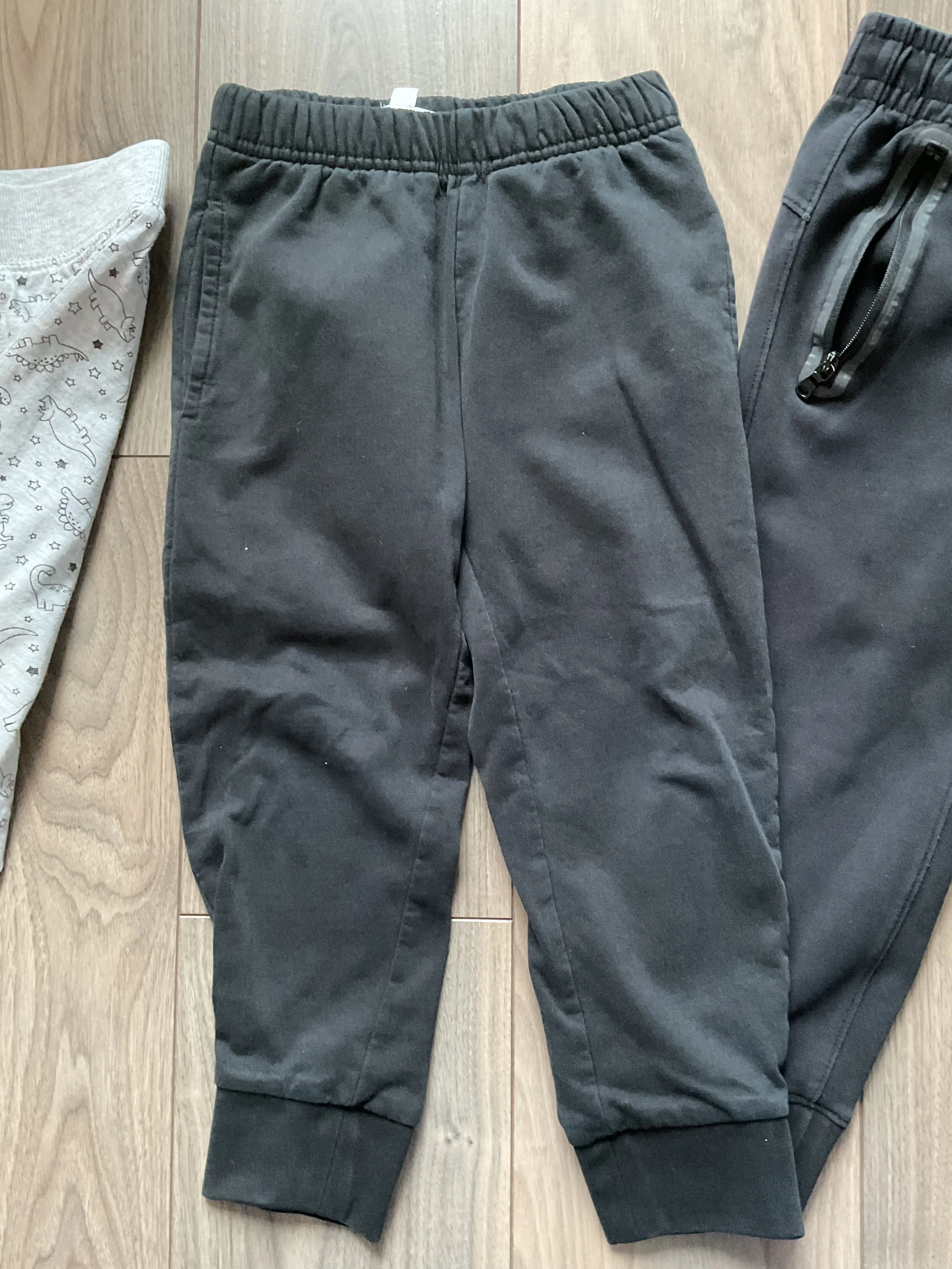 Boys Pants Size 4, Bundle of 4, Black, Grey and Blue, Kids 4/4T
