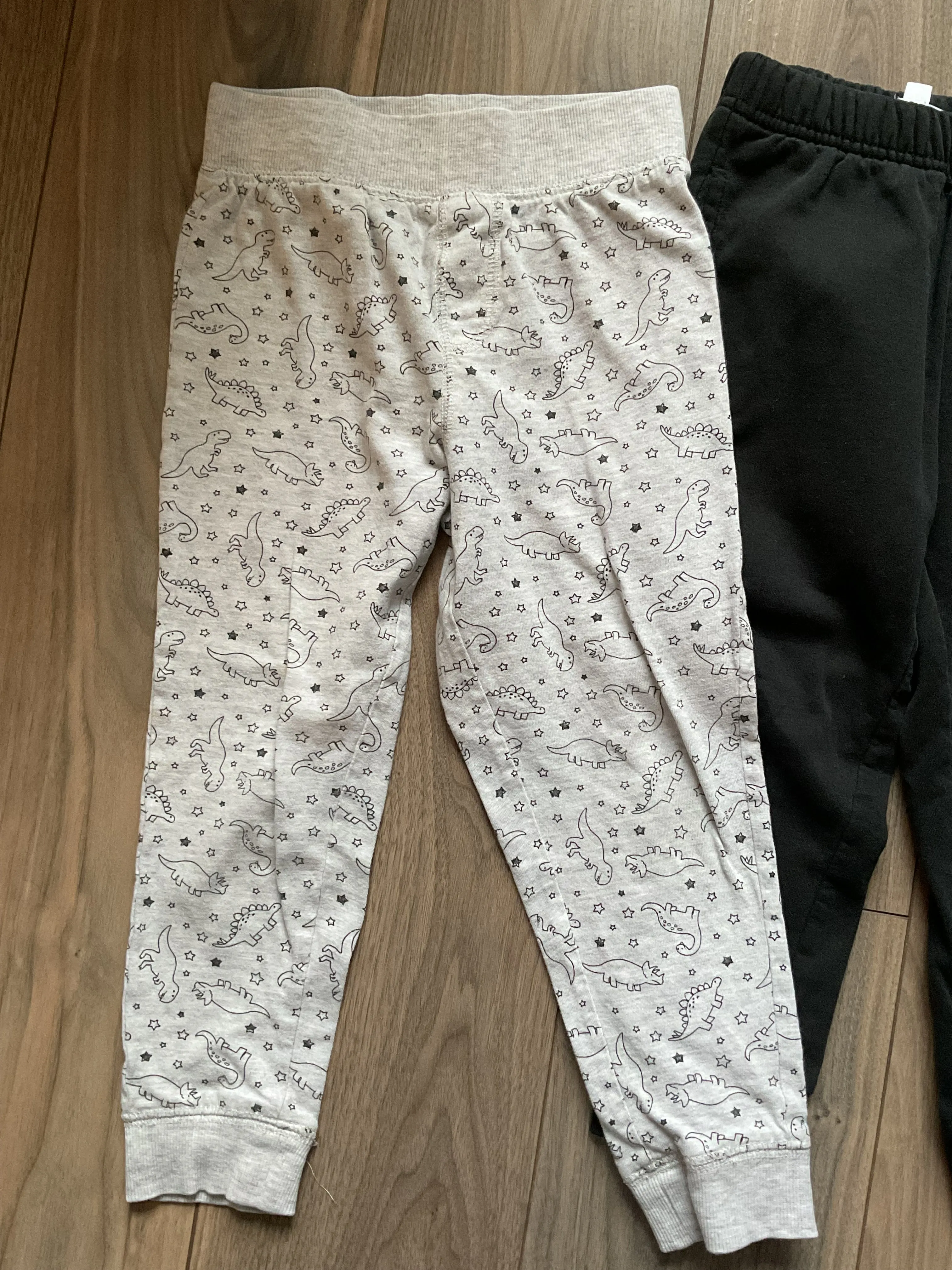 Boys Pants Size 4, Bundle of 4, Black, Grey and Blue, Kids 4/4T