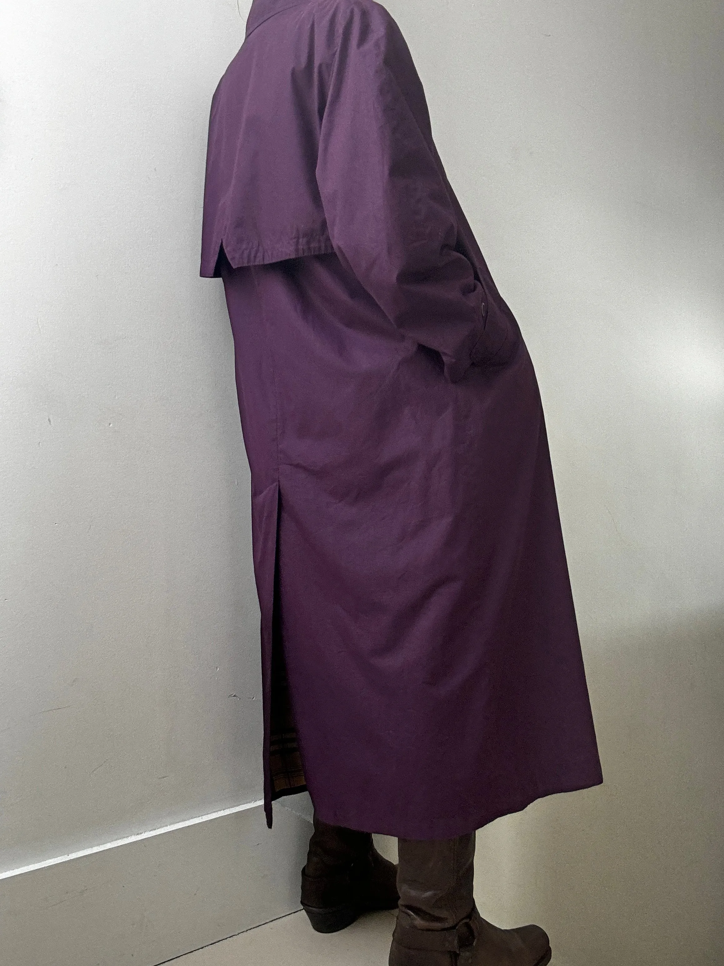 Burberry Style Purple Trench