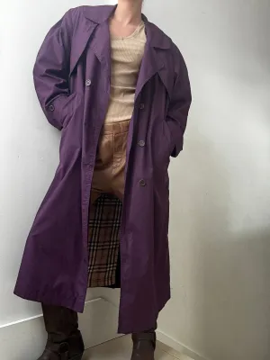 Burberry Style Purple Trench