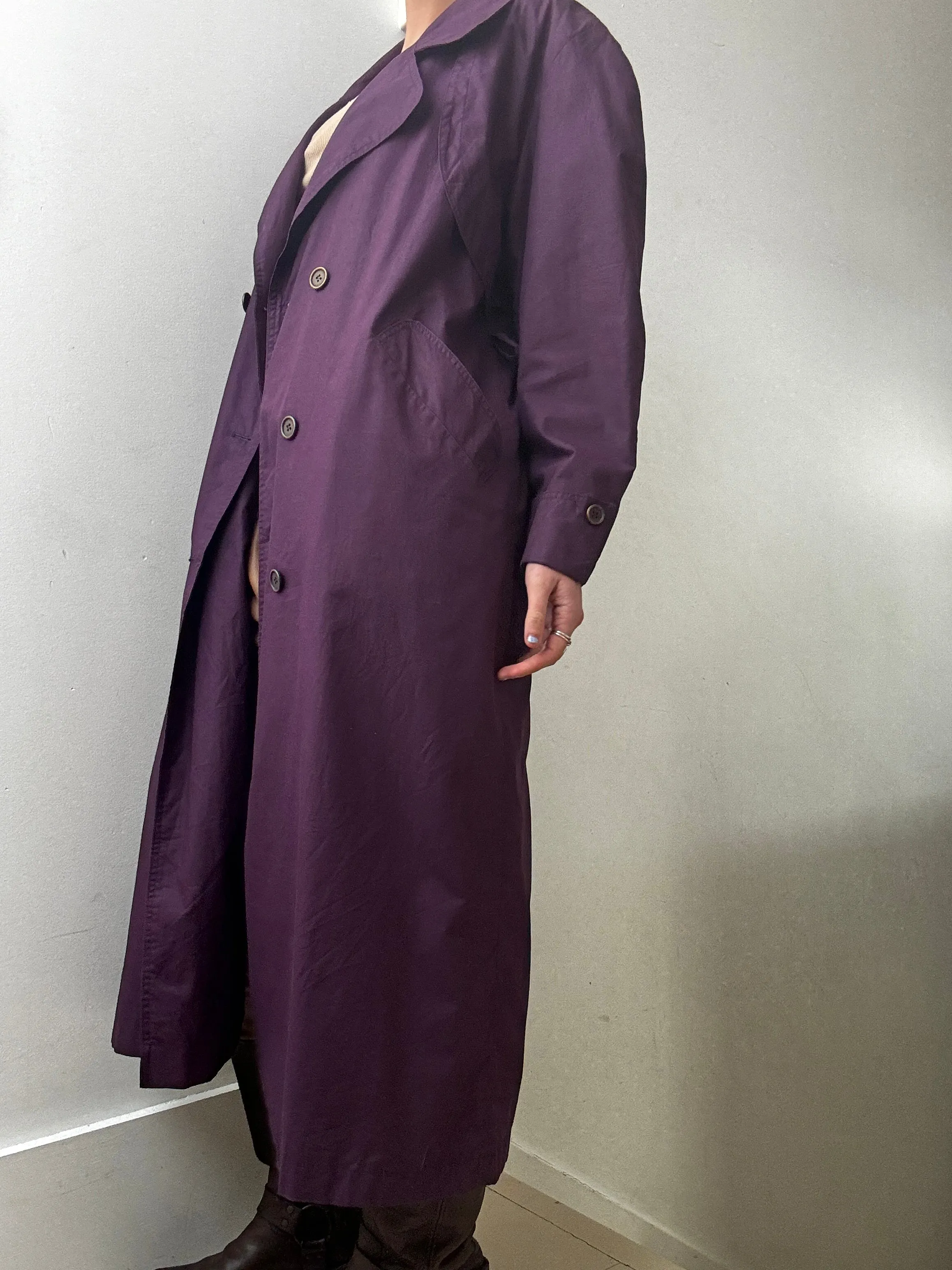 Burberry Style Purple Trench