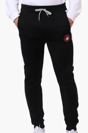 Canada Weather Gear Side Stripe Tie Waist Joggers - Black