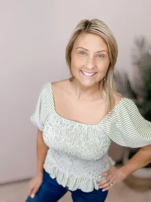 Can't Say Goodbye Peplum Top