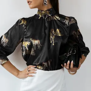 Celmia Stylish Long Sleeve Blouse