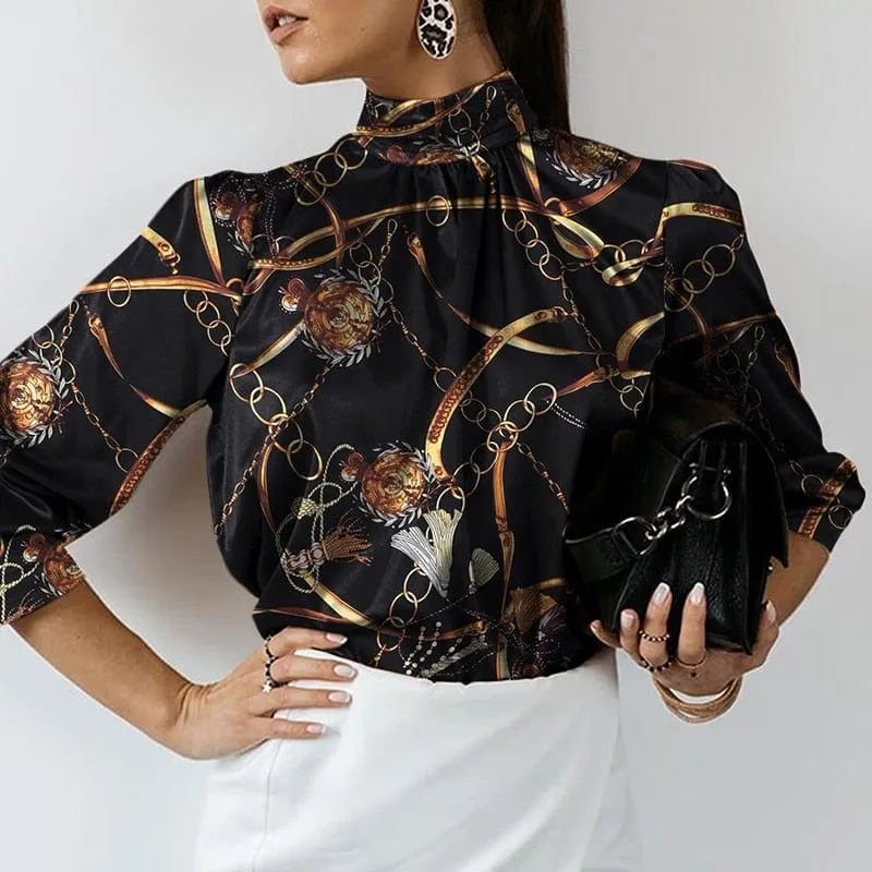 Celmia Stylish Long Sleeve Blouse