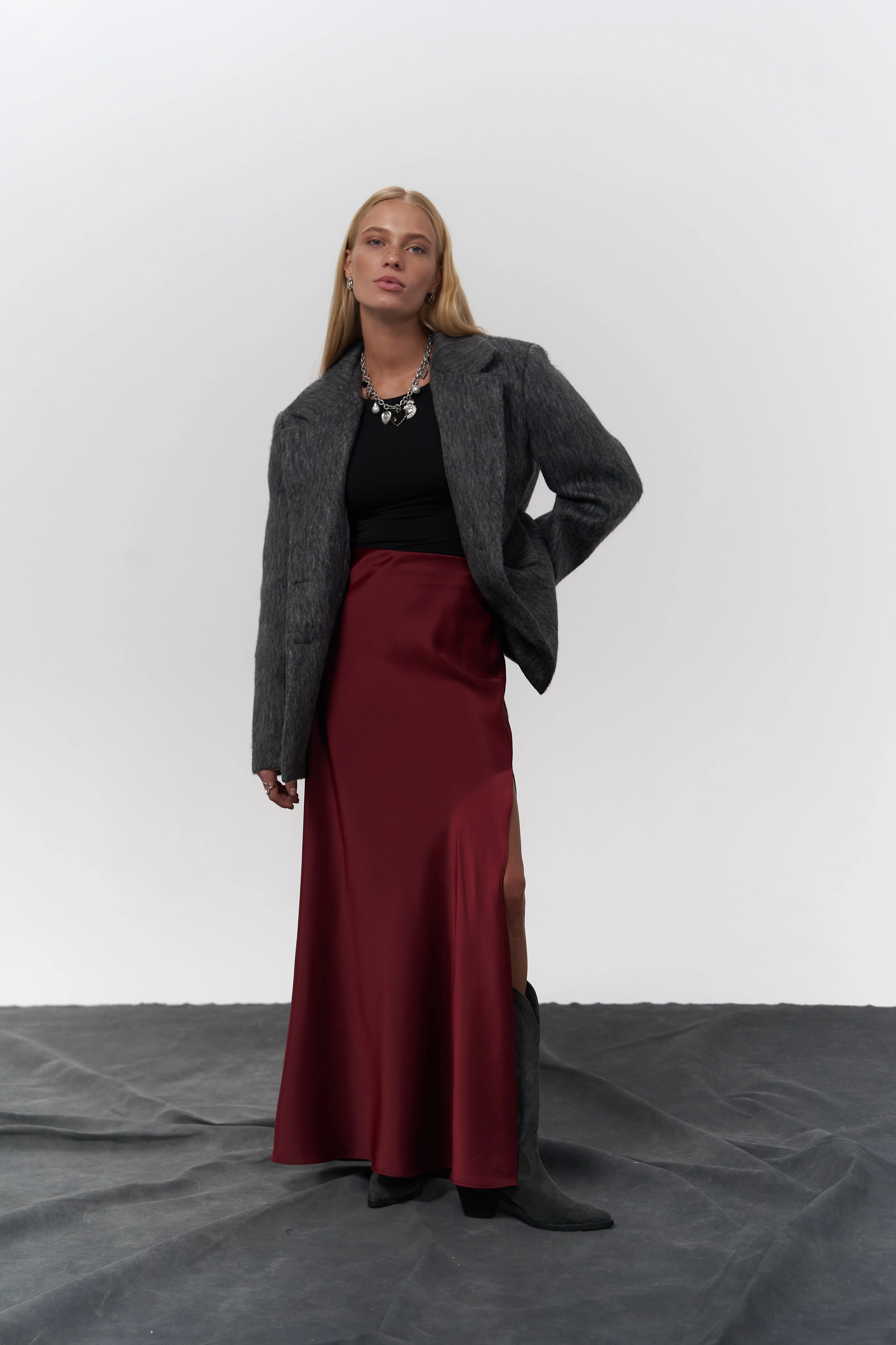 Charcoal Textured Blazer