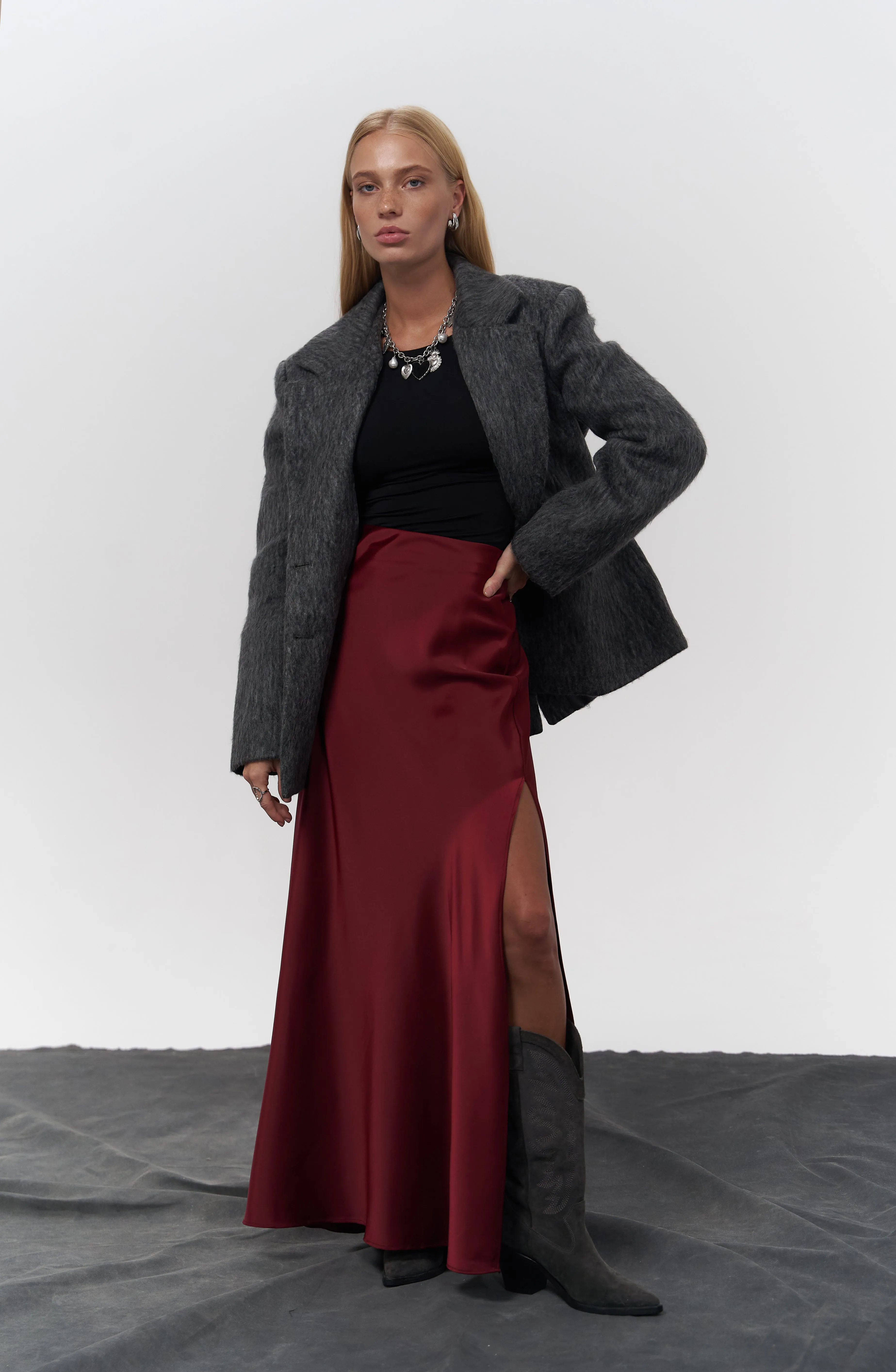 Charcoal Textured Blazer