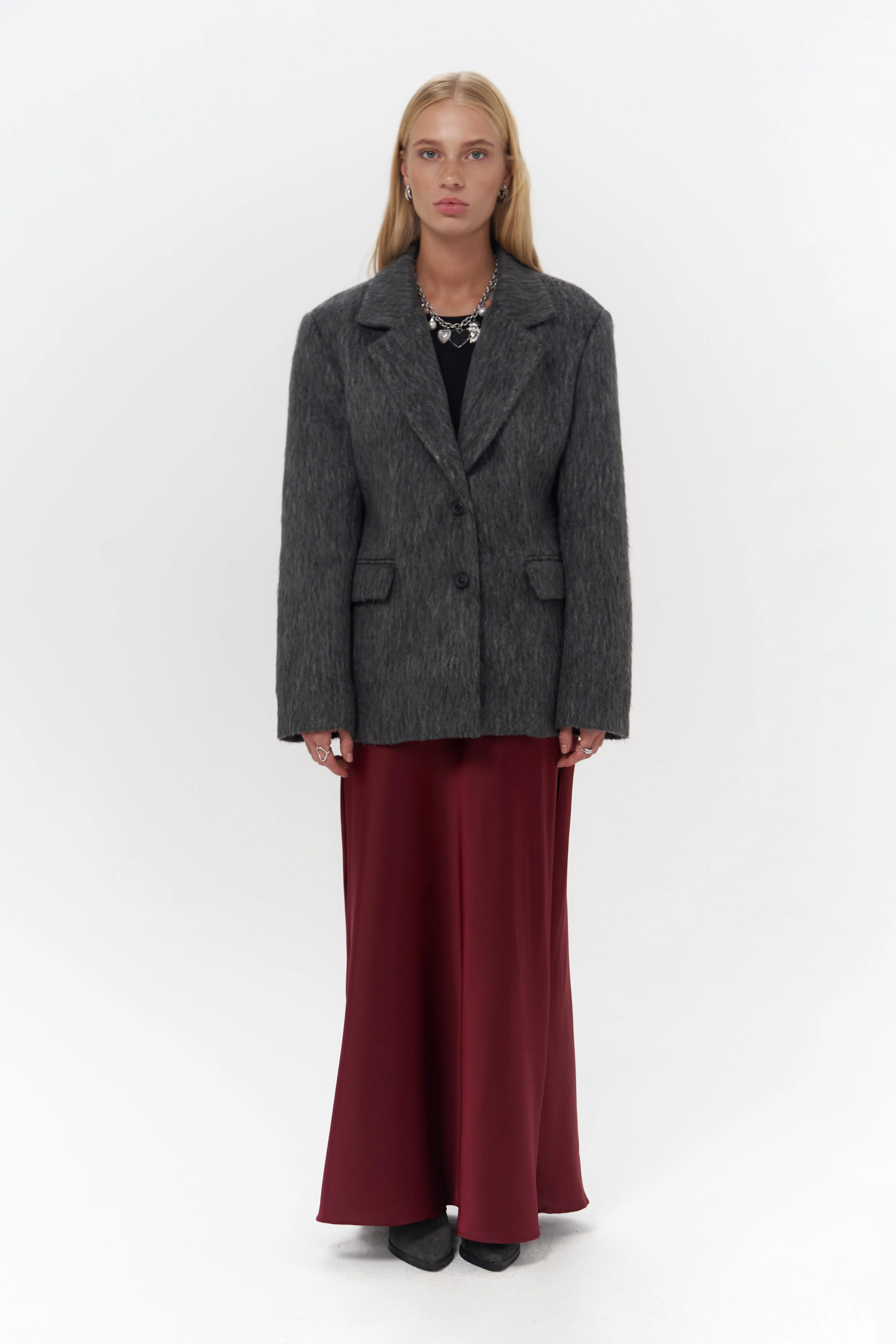 Charcoal Textured Blazer