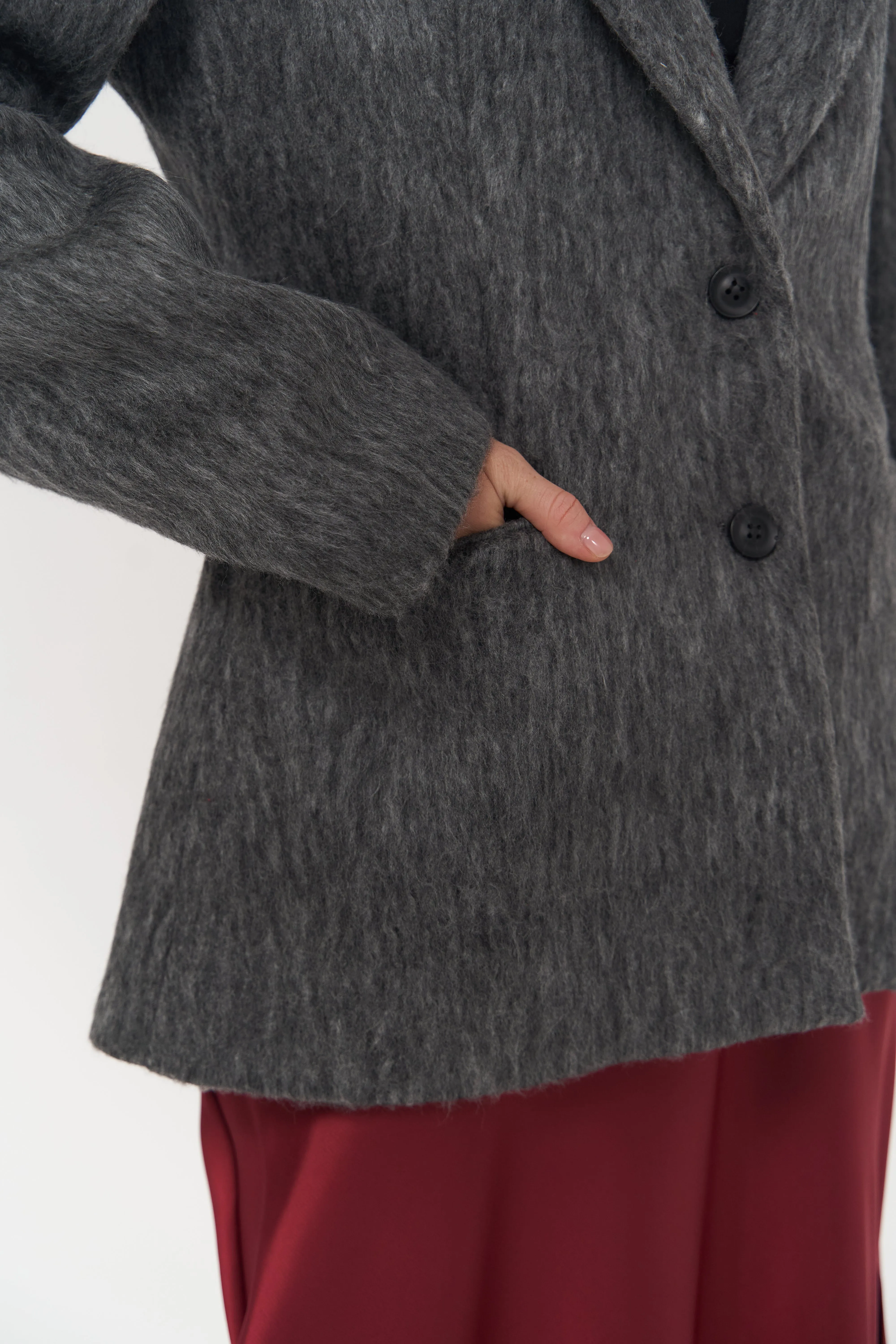 Charcoal Textured Blazer