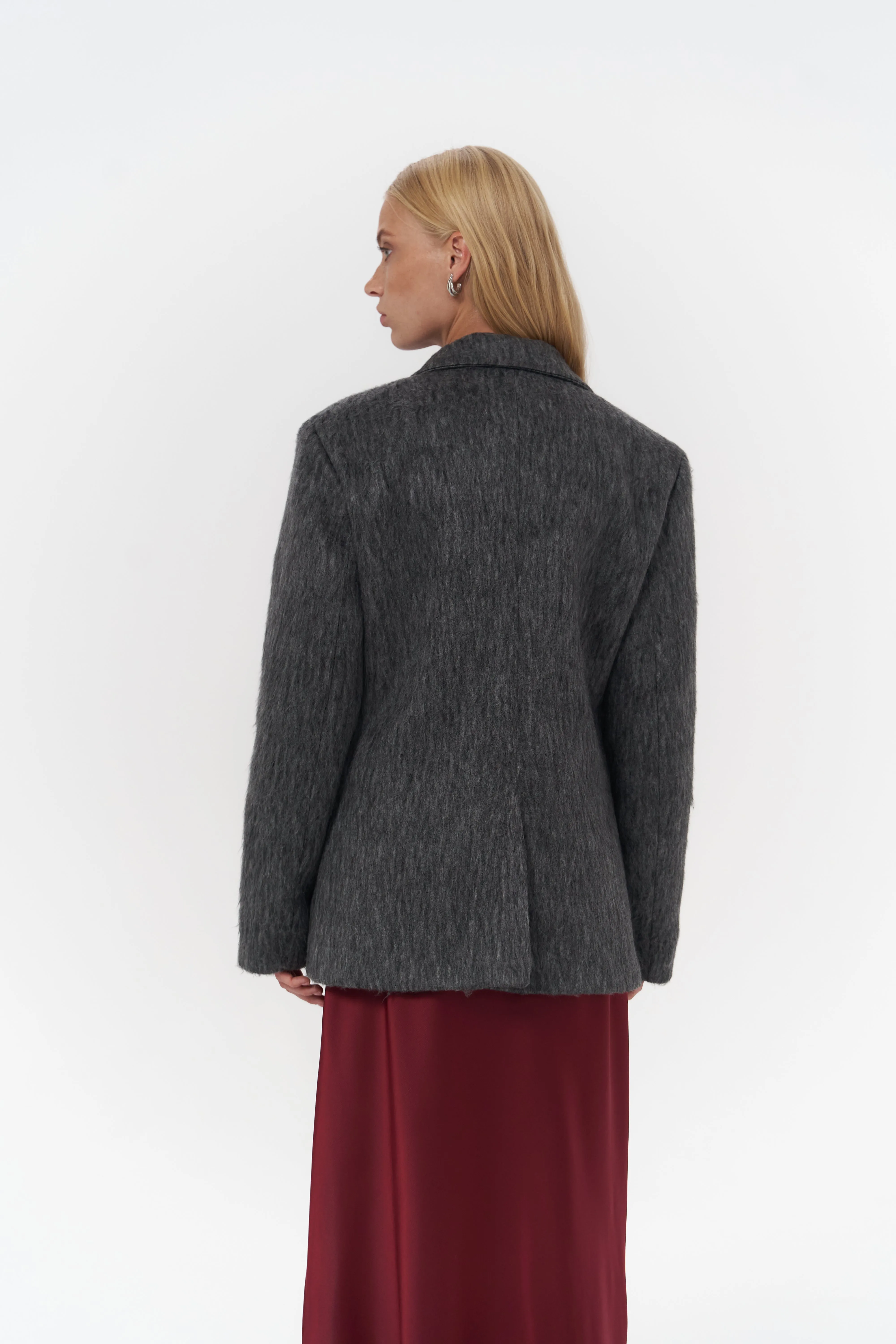 Charcoal Textured Blazer