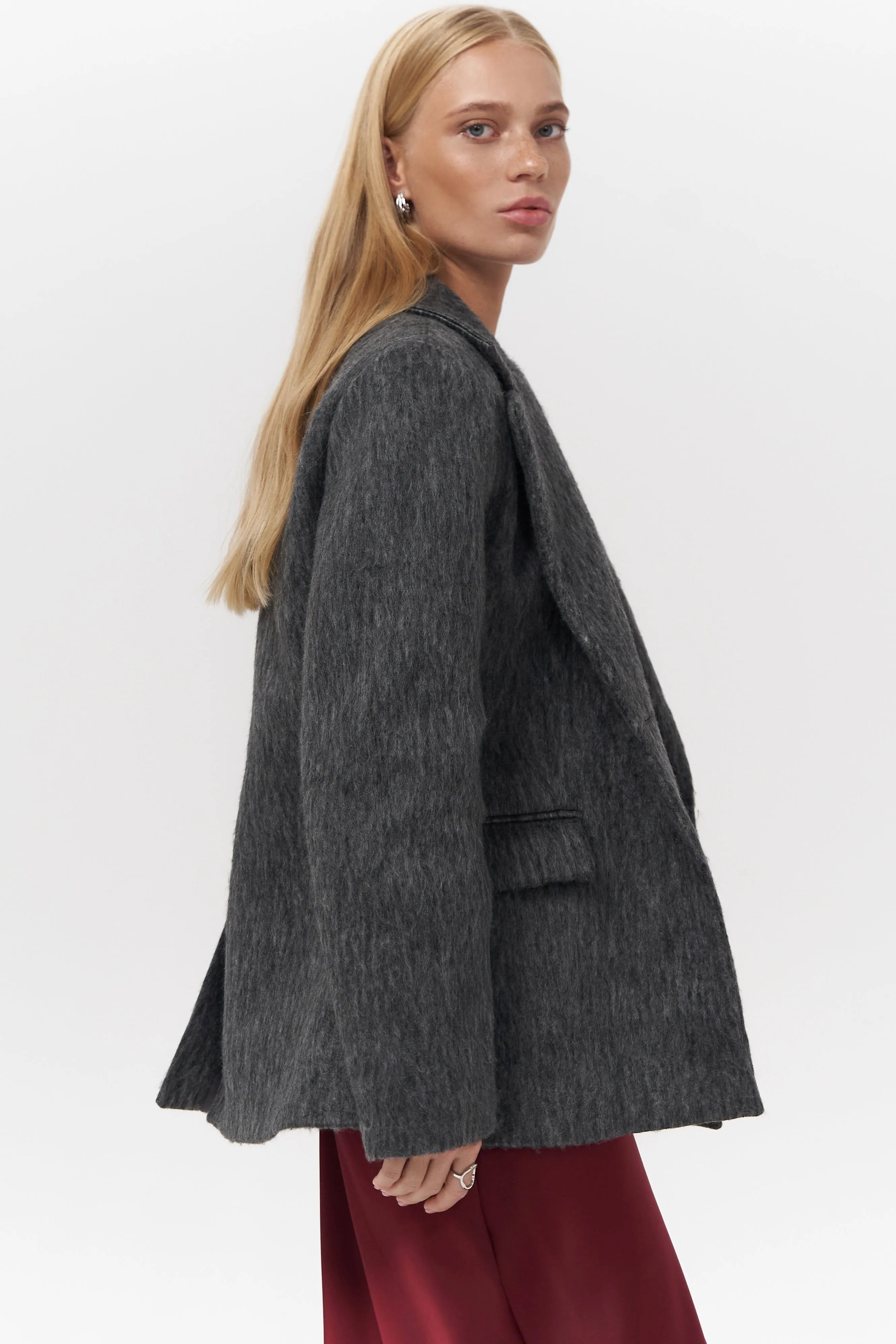 Charcoal Textured Blazer