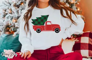 Christmas Tree Truck Sweater