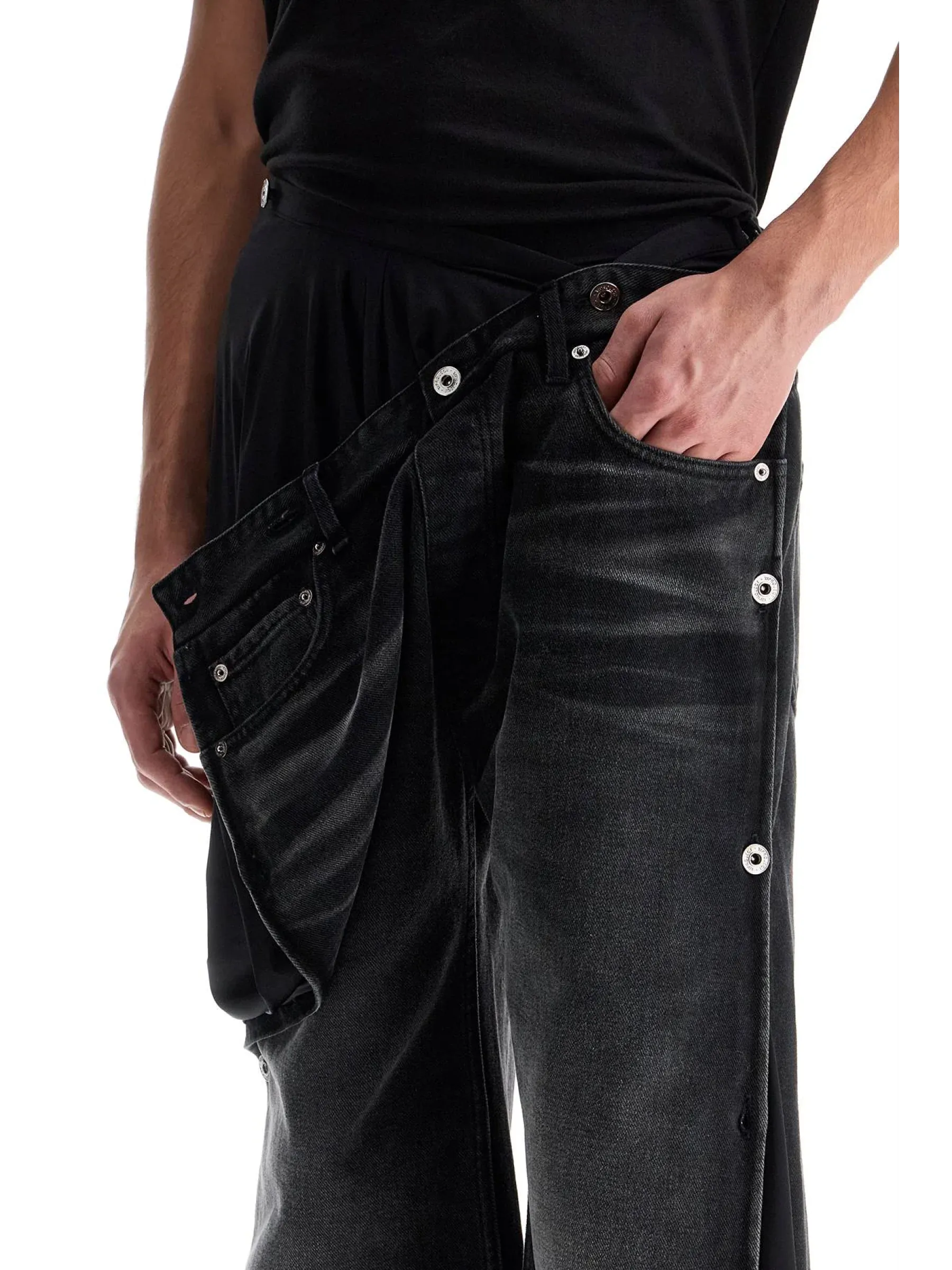 Collapsible Waist Denim Jeans