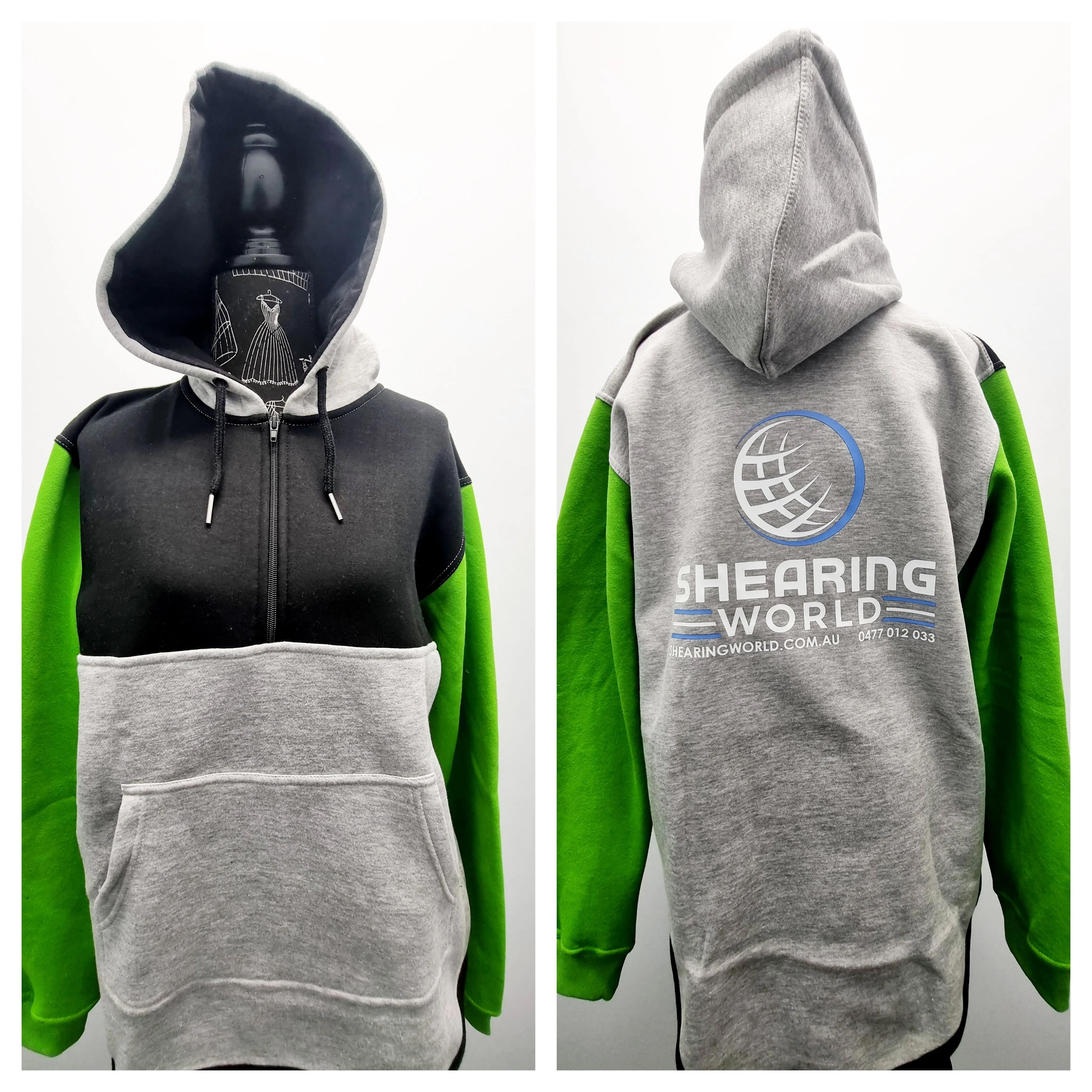 COLOURED LONG TAIL HOODIES