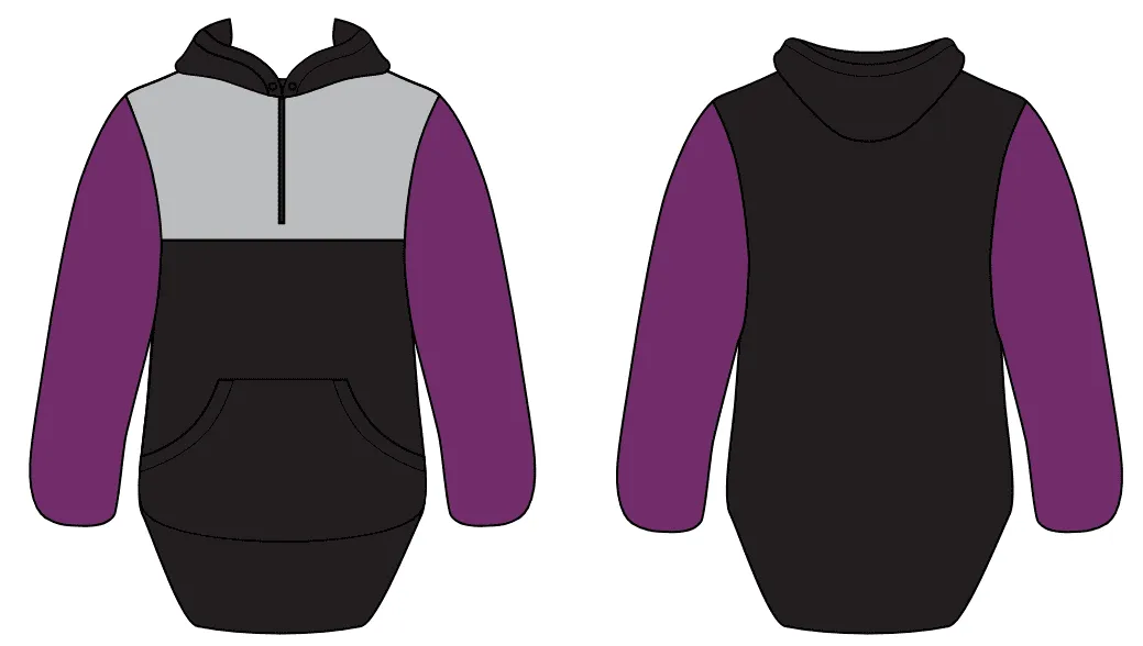 COLOURED LONG TAIL HOODIES
