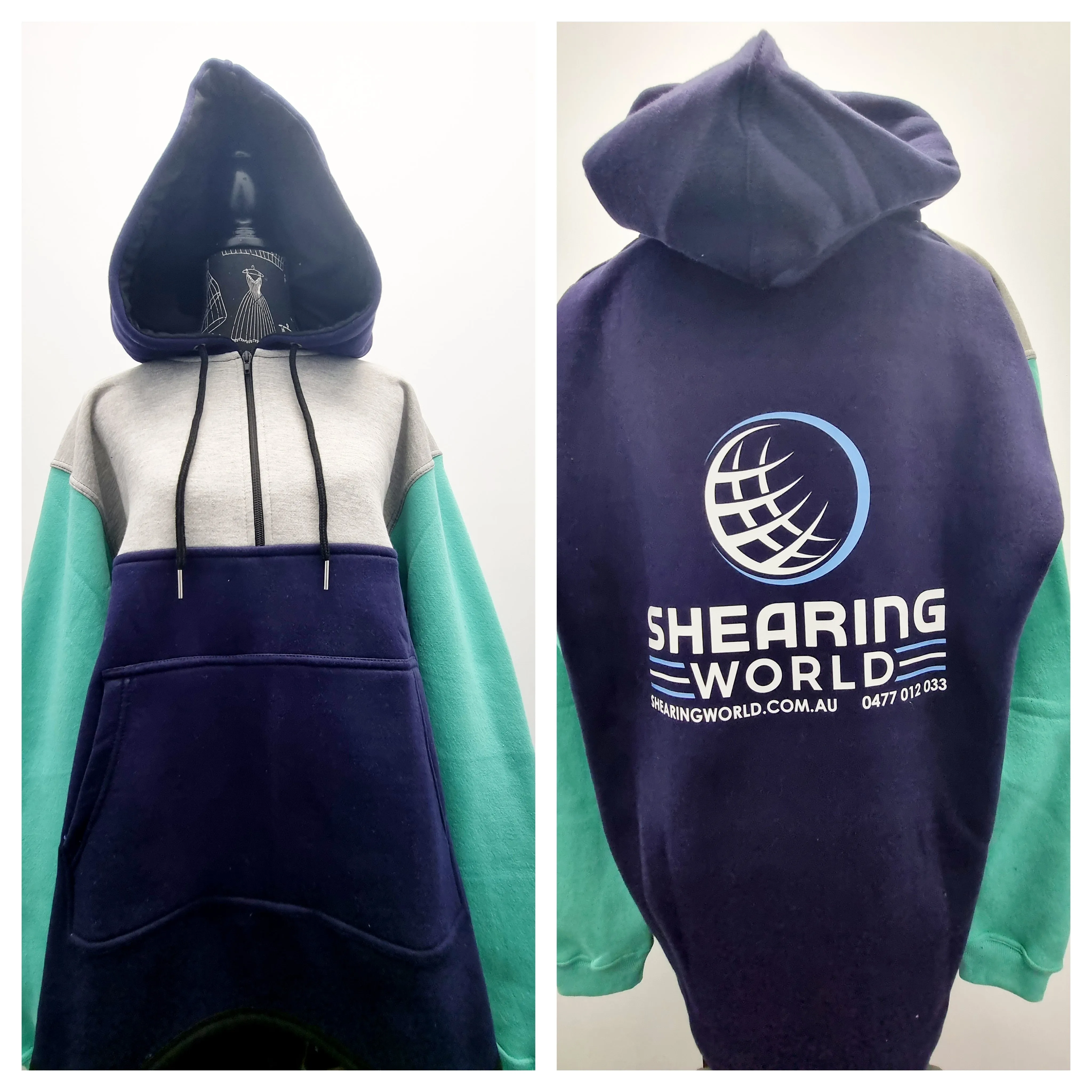 COLOURED LONG TAIL HOODIES