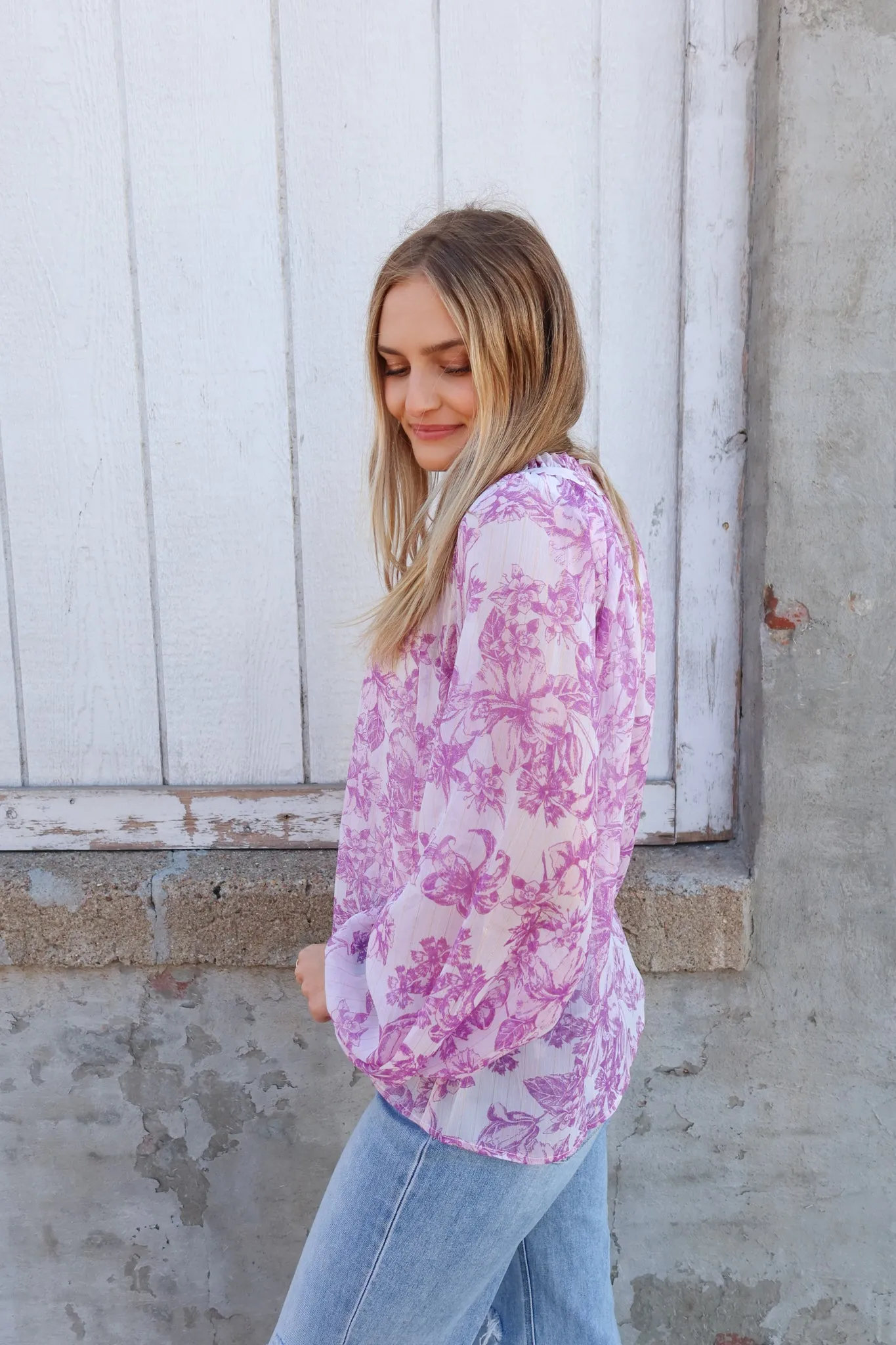 Cool For You Lavender Blouse