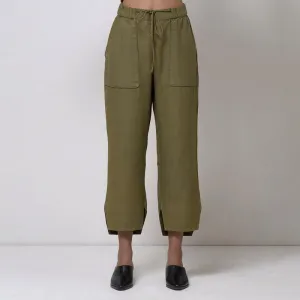 Cotton Jogger For Women | Well-Fit | Ankle Length | Olive Green