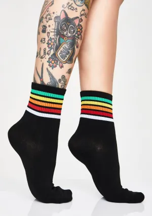 Cozy Babe Striped Socks