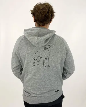 Curly Coated Retriever Dad Illustration: Hoodie