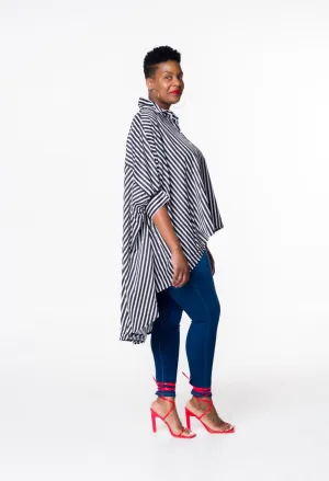 Dolman Sleeve Hi-Lo Top (Black)