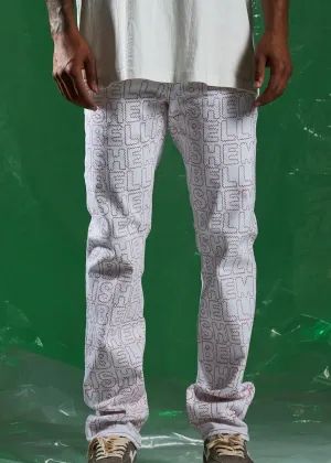 Embellish Mark White Denim Jeans (EMBSPR224-022)