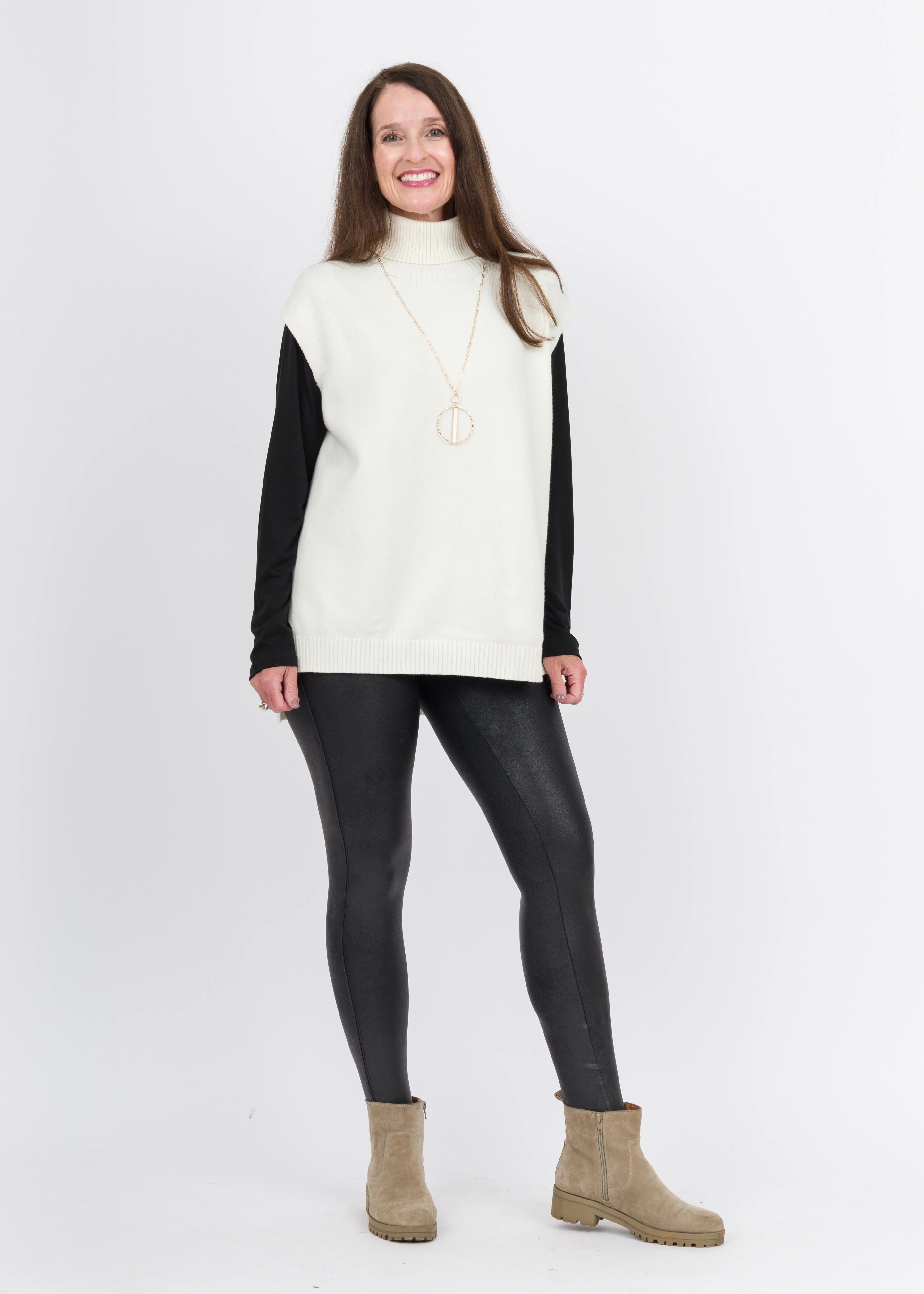 Emily Turtle Neck Sweater Off White - Final Sale
