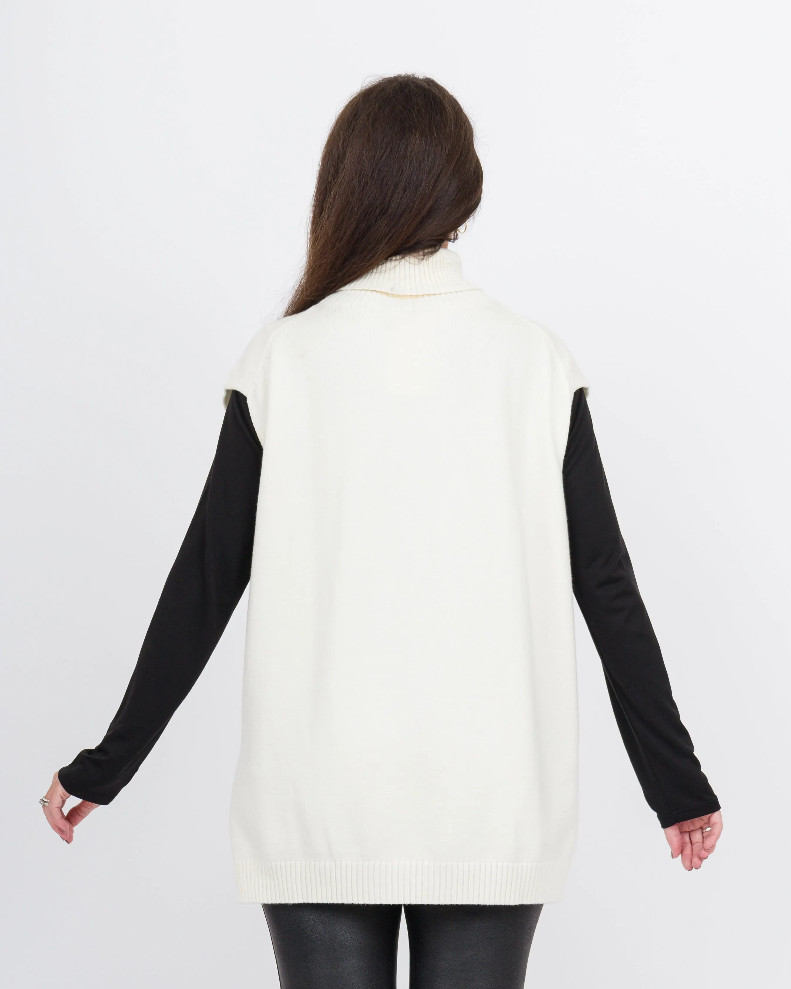 Emily Turtle Neck Sweater Off White - Final Sale