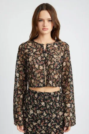 Emory Park | Belll Sleeve Cropped Top