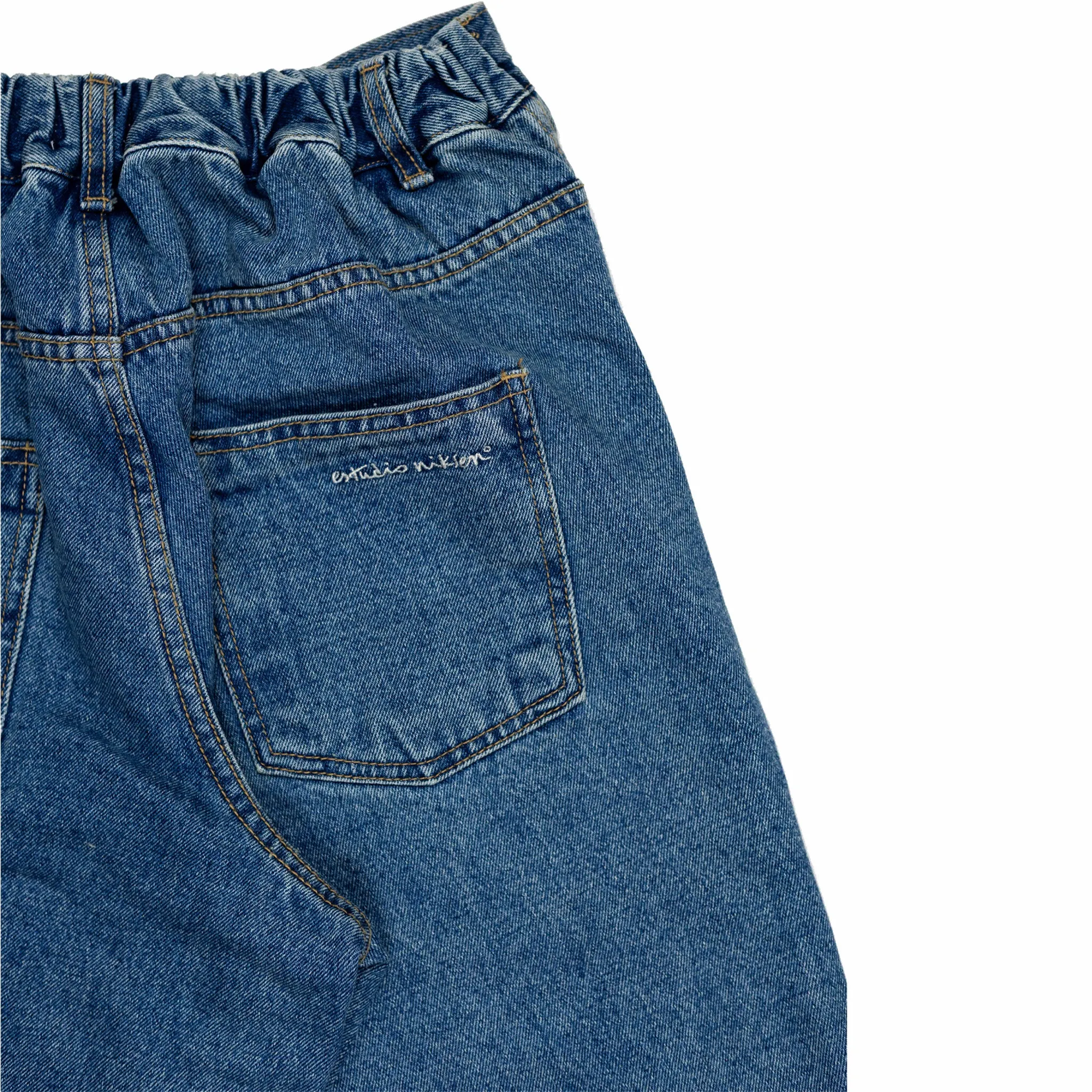 Estudio Niksen Half-Dart Maxi Jeans (Blue)