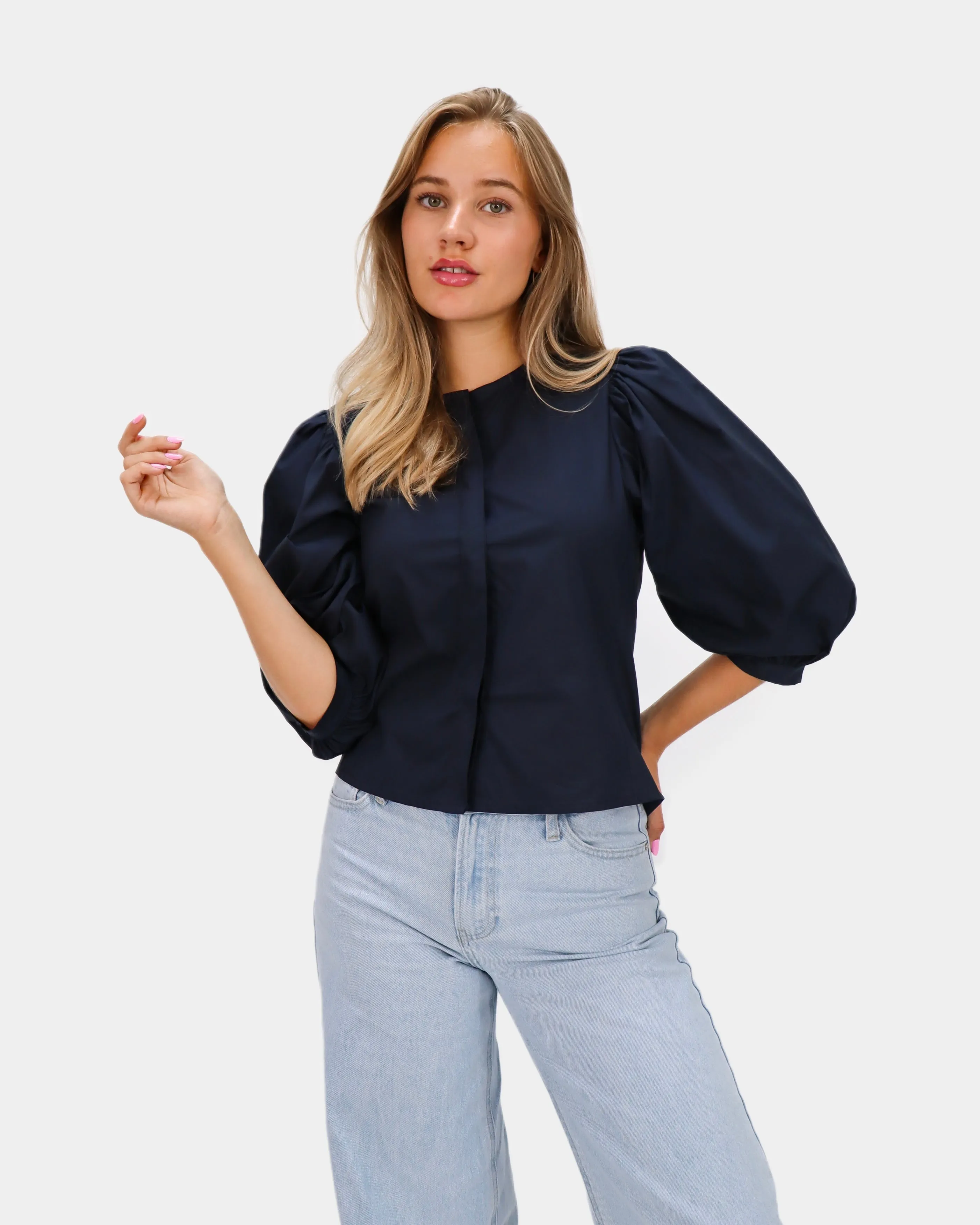 Fay Blouse Navy