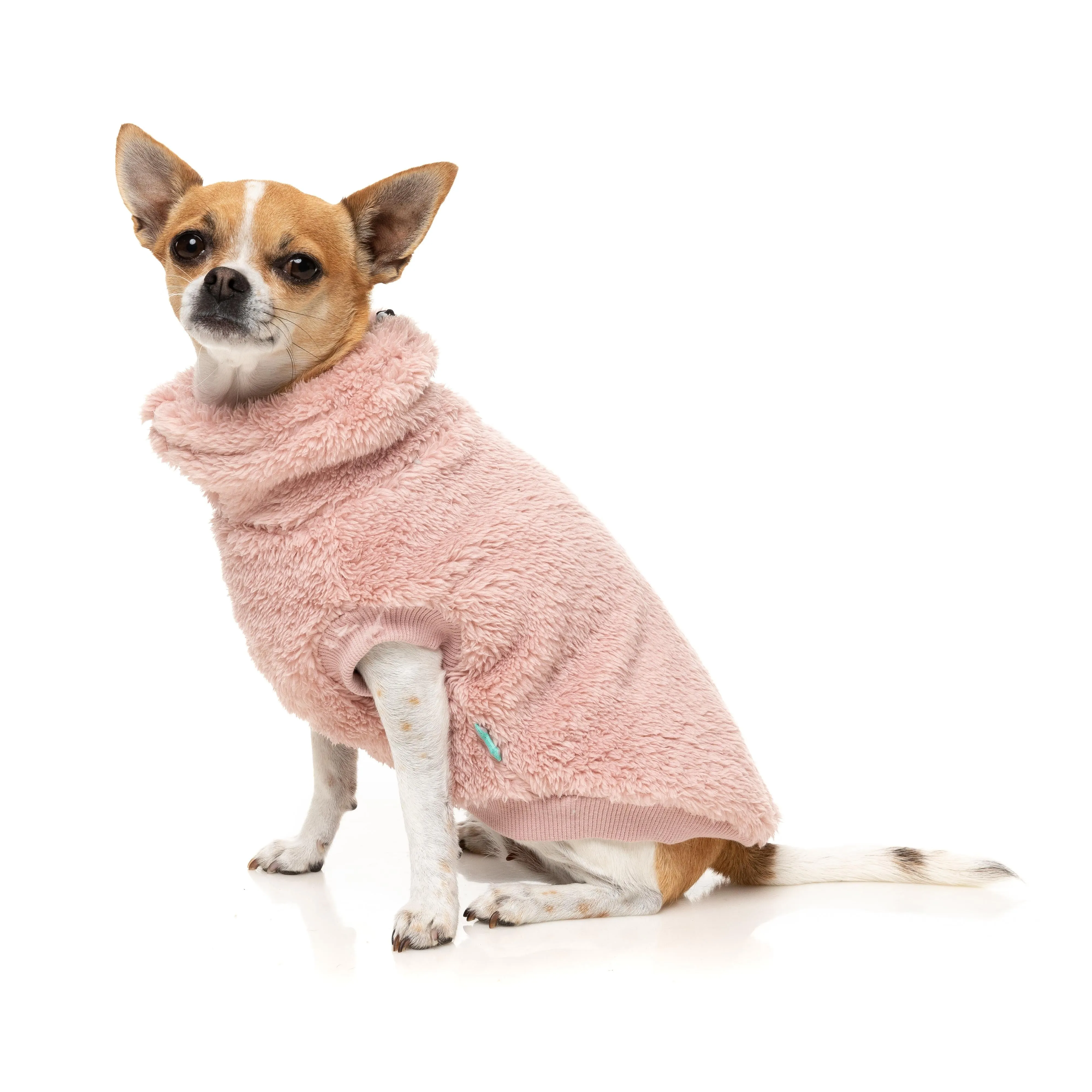FuzzYard Dog Apparel Turtle Teddy 25 Sweater Blossom Pink Size 6