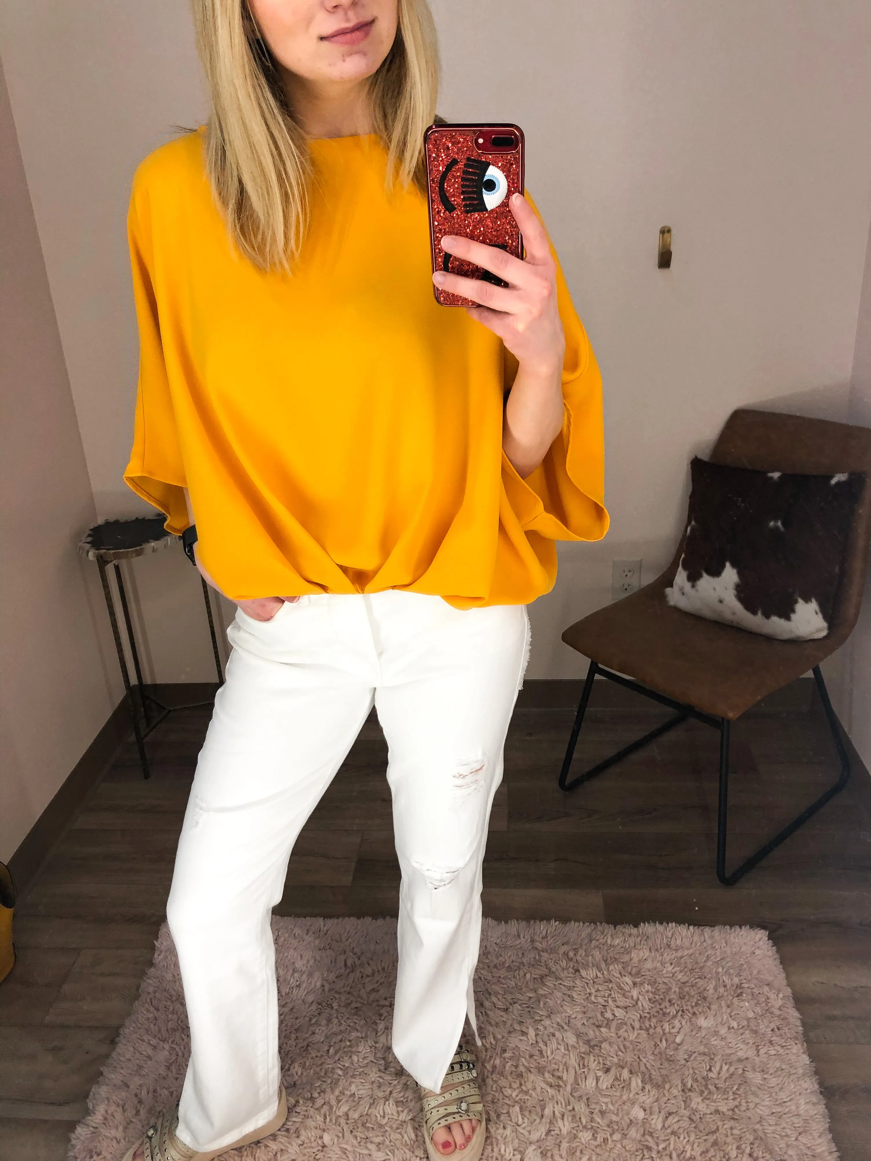 Good Boy White Distressed Straight Jeans