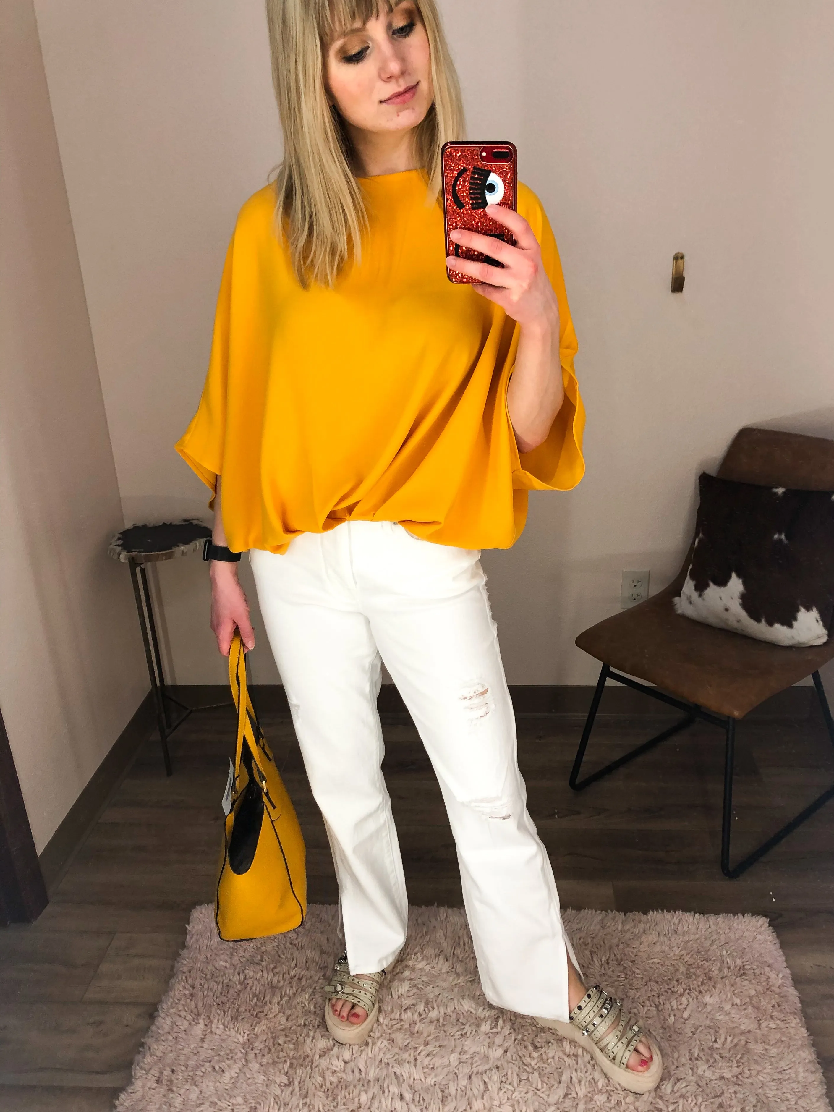 Good Boy White Distressed Straight Jeans