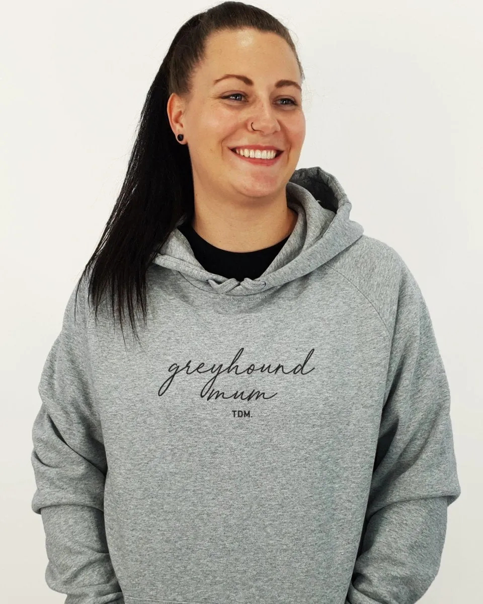 Greyhound Mum Illustration: Unisex Hoodie