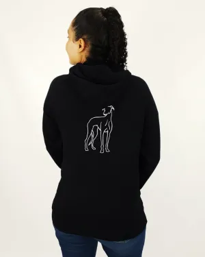Greyhound Mum Illustration: Unisex Hoodie