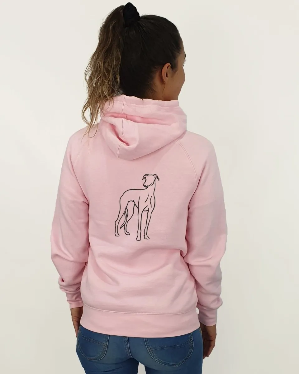 Greyhound Mum Illustration: Unisex Hoodie