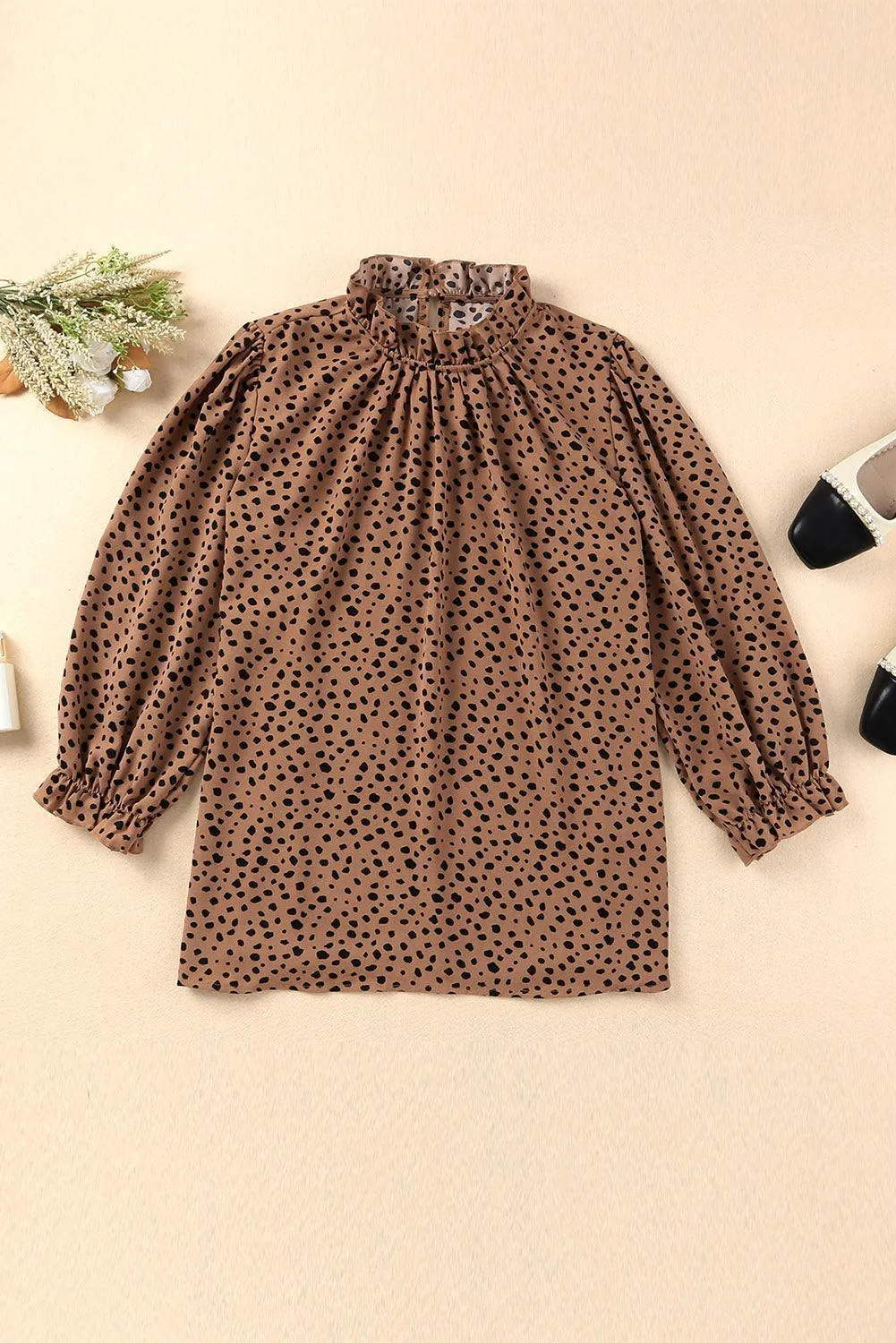 Hey Sweetie Mock Neck Long Sleeve Blouse
