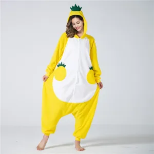 Hoodies Blankets Pineapple One-Piece Warm Pajamas