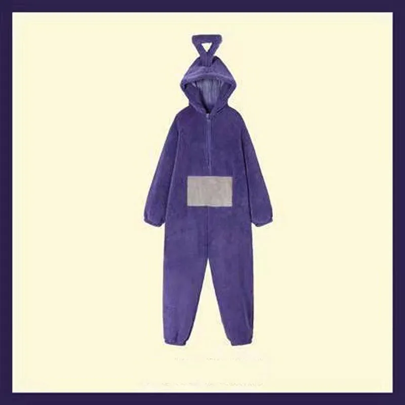 Hoodies Blankets Teletubbies Children's One-Piece Pajamas Plush Thickened Warm